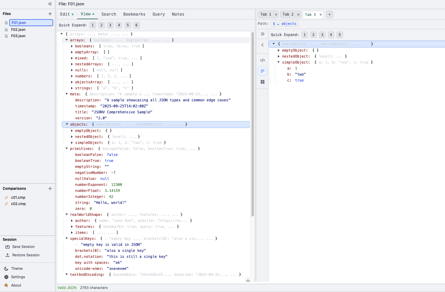 JSON Smart Viewer Preview